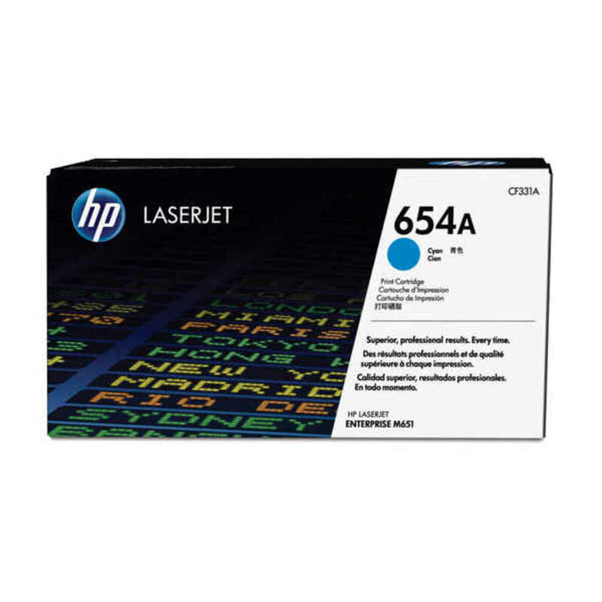 Afbeeldingen van Original Toner HP 654A Cyan