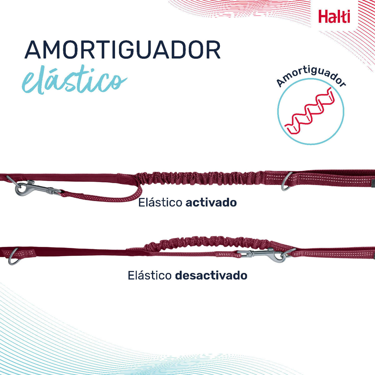 Dog Lead Company of Animals Burgundy L, view 6