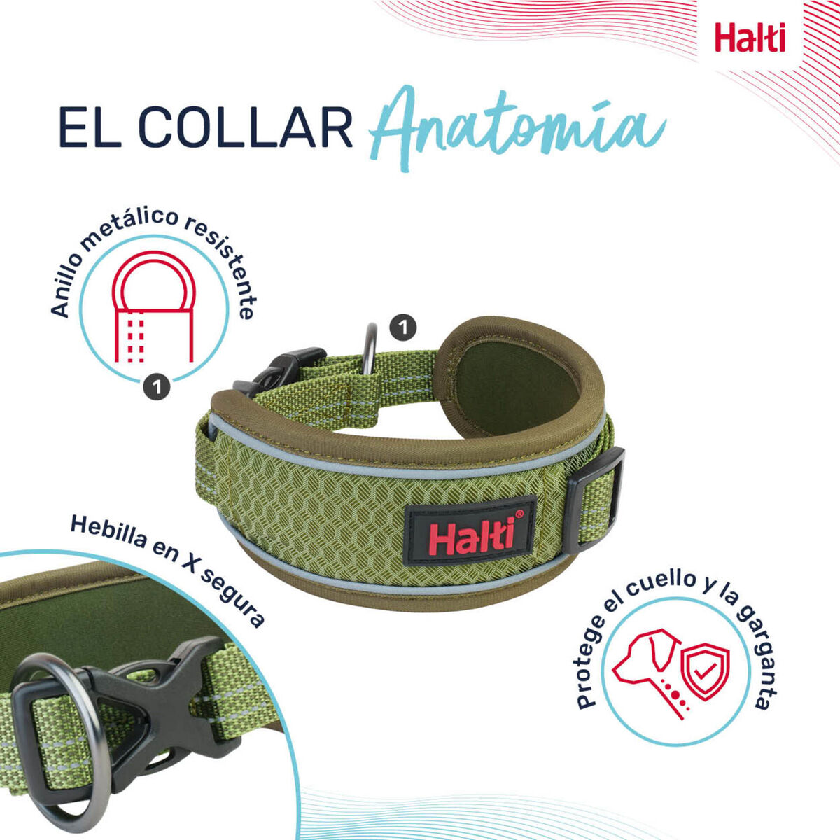 Hondenhalsband Company of Animals Groen