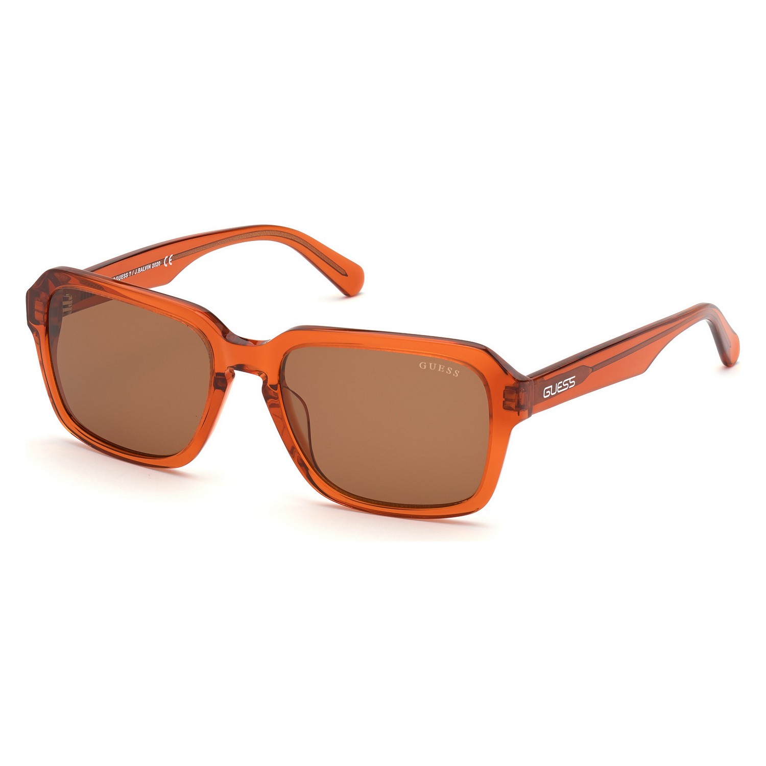 Herrensonnenbrille Guess GU82245542E Braun Orange (ø 55 mm)
