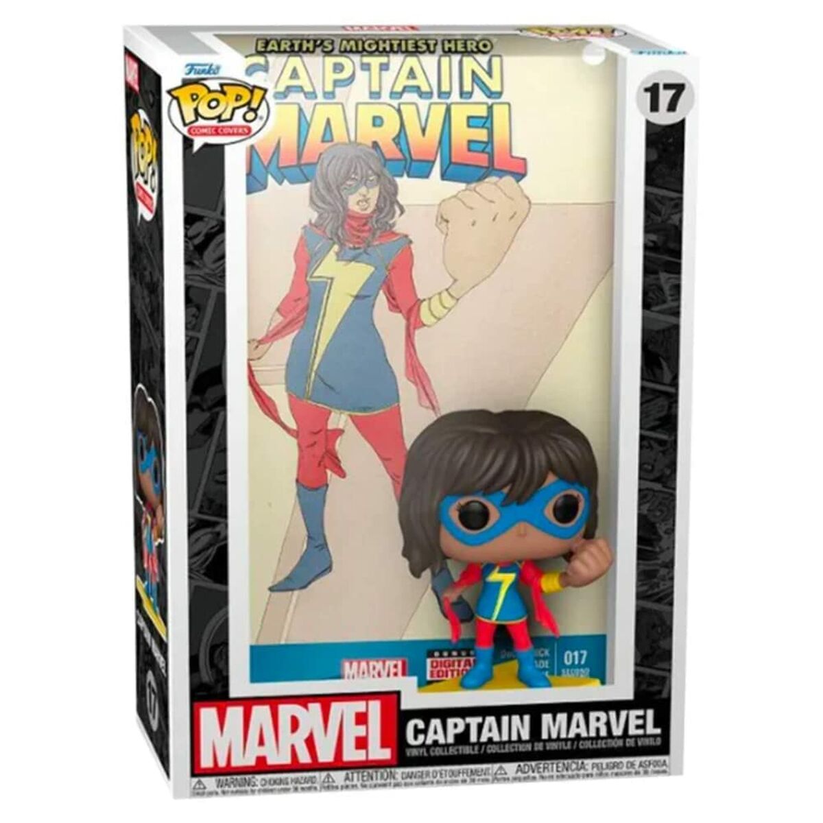 Figure à Collectionner Funko Pop! 17 Comic Cover: Captain Marvel - Kamala Khan