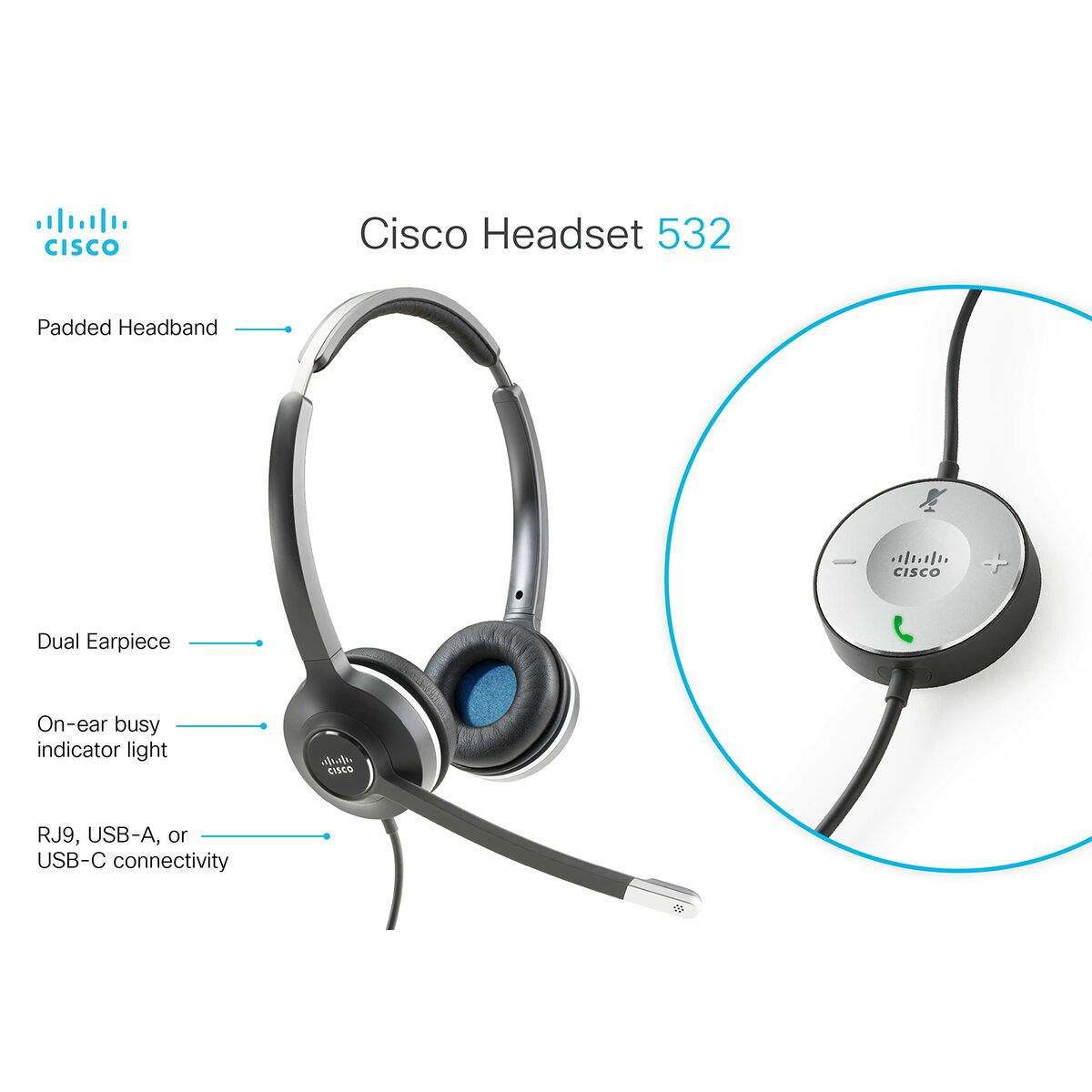 Afbeeldingen van IP Telephone CISCO CP-HS-W-532-RJ=