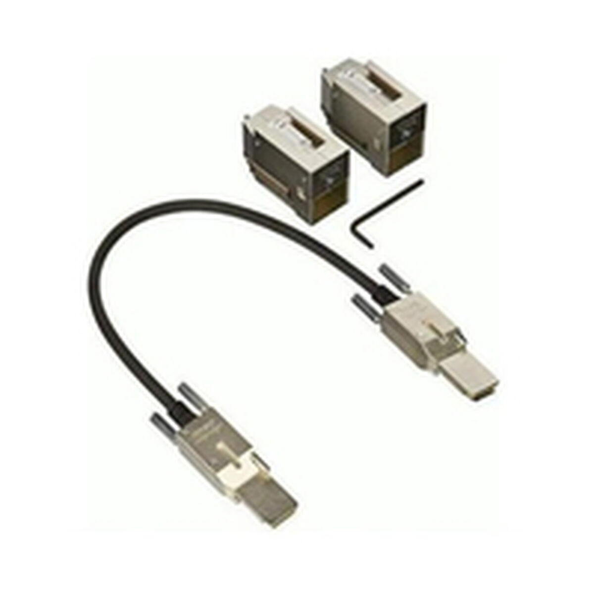 Obrazek UTP Category 6 Rigid Network Cable CISCO C9300L-STACK-KIT2= Black Grey