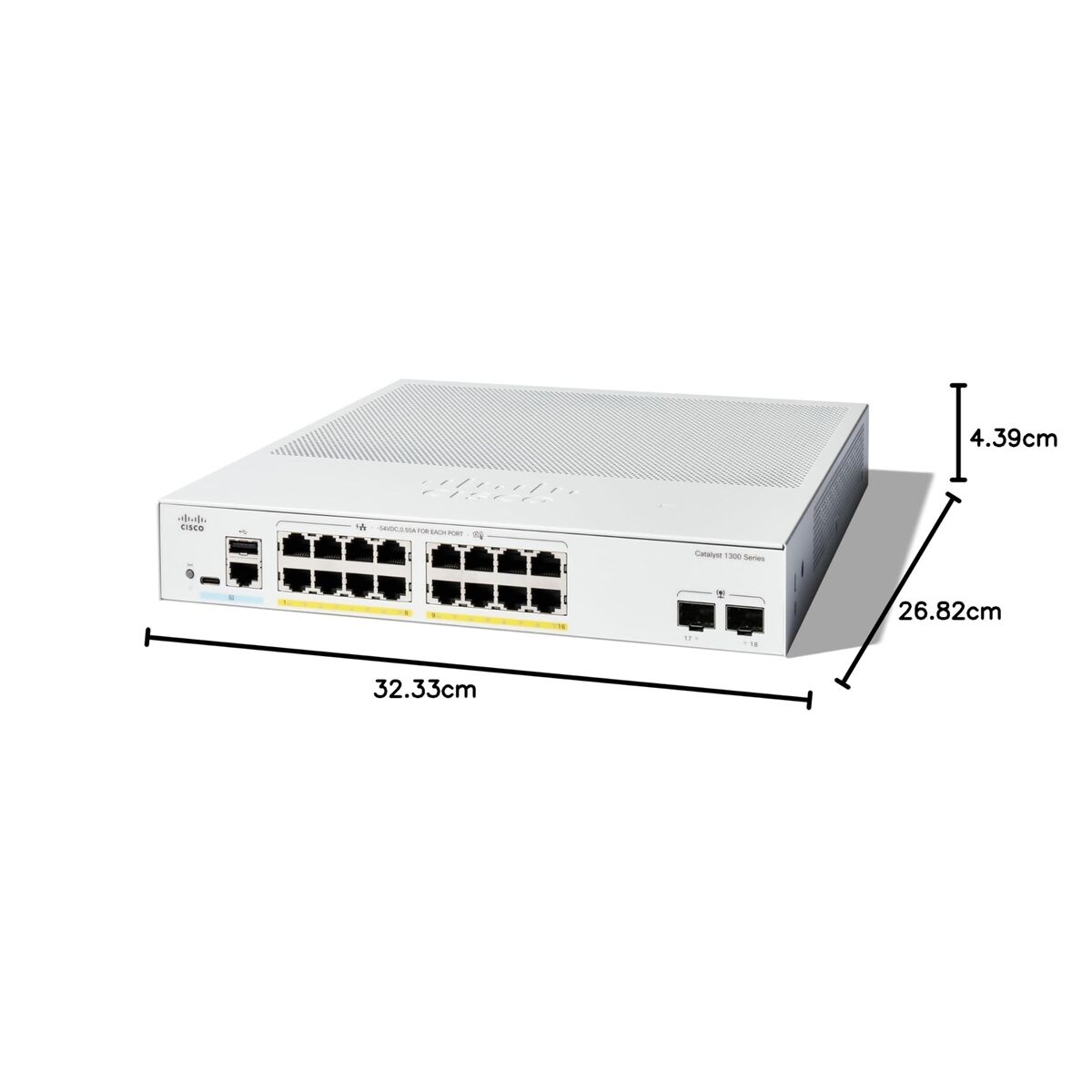 Picture of Switch CISCO C1300-16FP-2G
