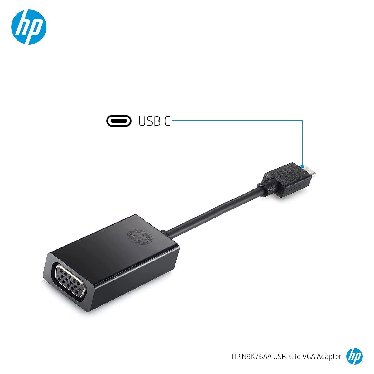Obrazek USB-C to VGA Adapter HP N9K76AA