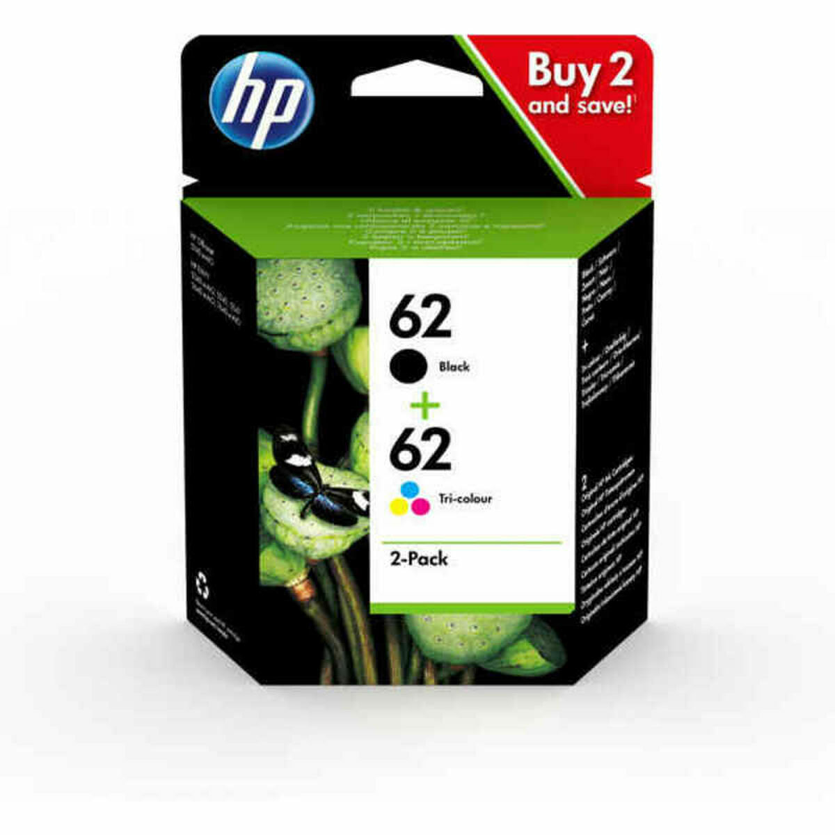 Afbeeldingen van Original Ink Cartridge HP N9J71AE Black Tricolour (2 Units)