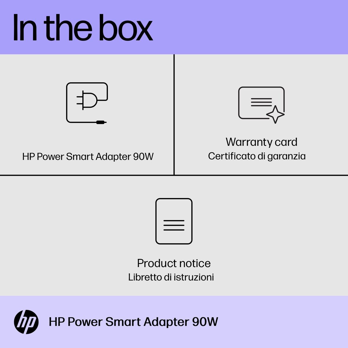 Obrazek Laptop Charger HP W5D55AA 90 W
