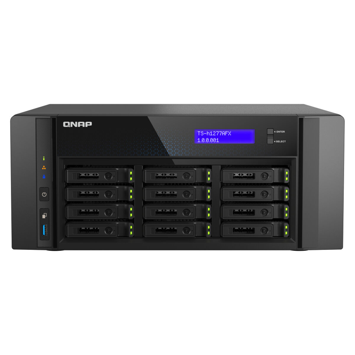 Netwerkopslag NAS Qnap TS-H1277AFX-R7-32G Zwart