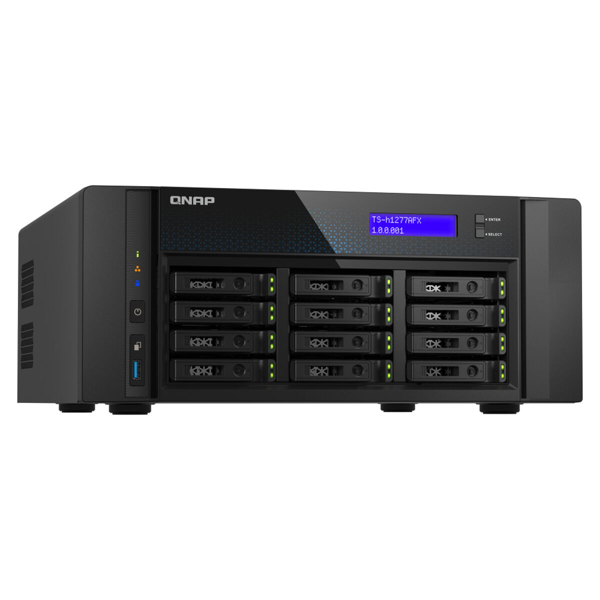 Netwerkopslag NAS Qnap TS-H1277AFX-R7-32G Zwart