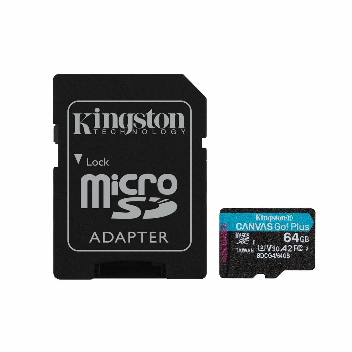Immagine di Micro SD Memory Card with Adaptor Kingston SDCG4/64GB 64 GB
