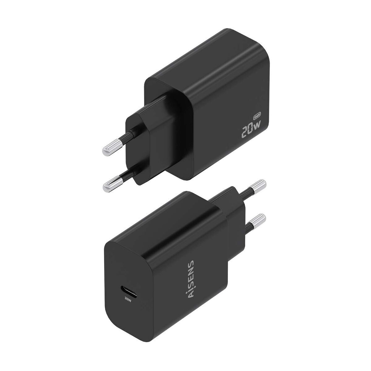 Picture of Wall Charger Aisens A110-0939 Black 20 W 50 W