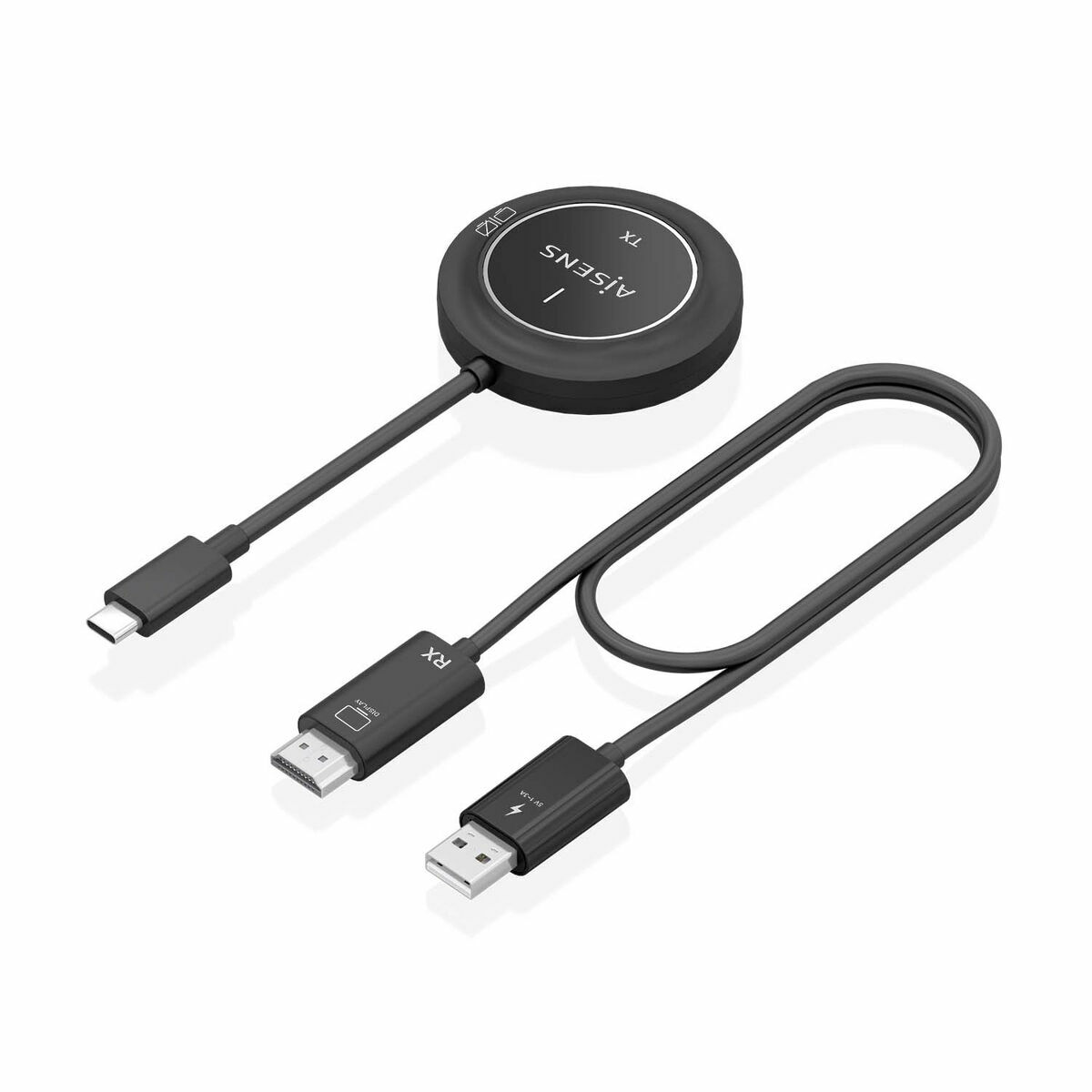 Picture of USB-C to HDMI Cable Aisens ASWL-H2KC30M003-BK Black