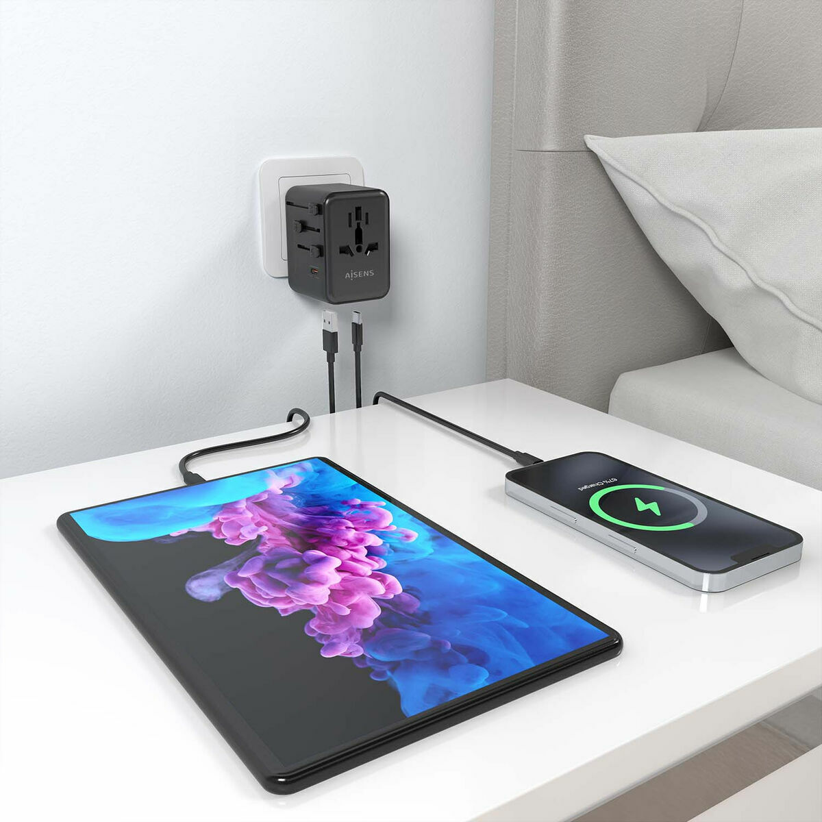 Bild von Wall Charger Aisens ASPS-2A3C09-BK Black