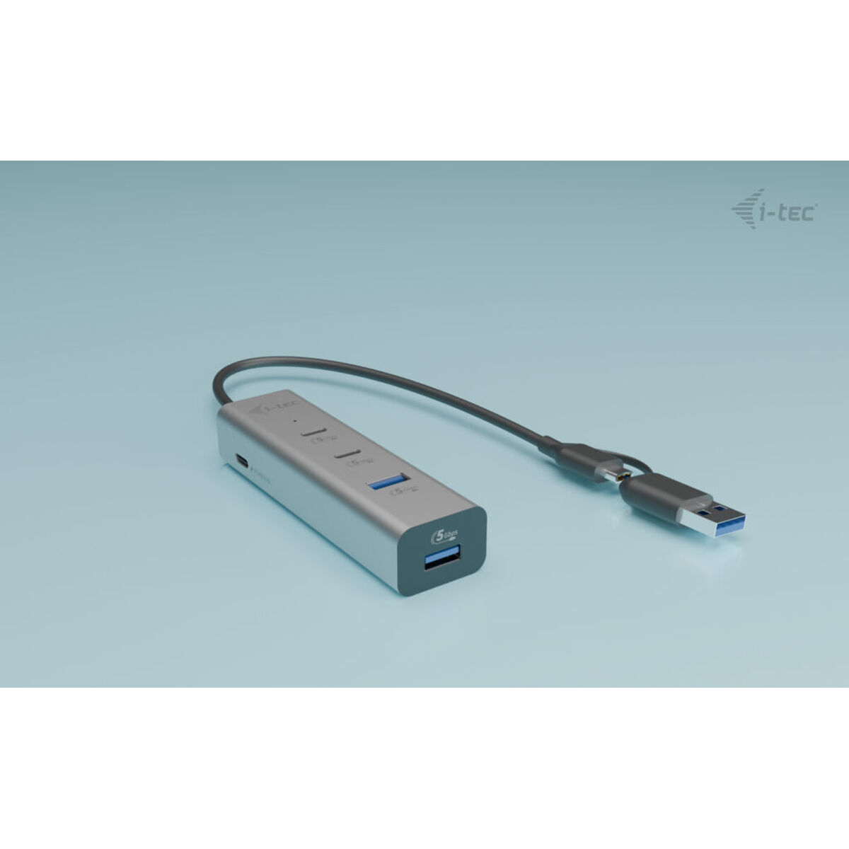 Image secondaire de Hub USB i-Tec CAHUBMETAL2A2CPD Argenté