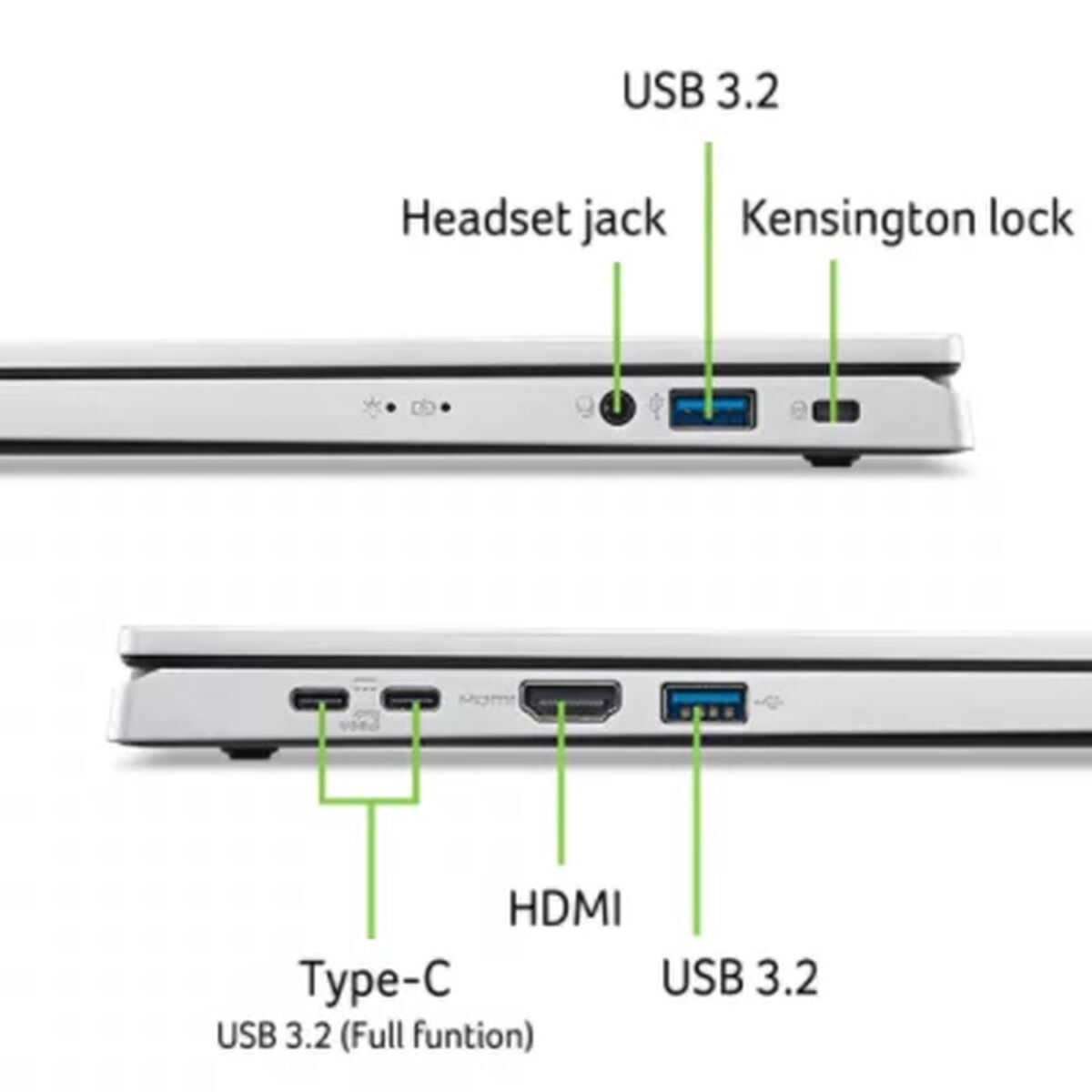 Image de Ordinateur Portable Acer NX.J73EB.001 39" 8 GB RAM 128 GB SSD