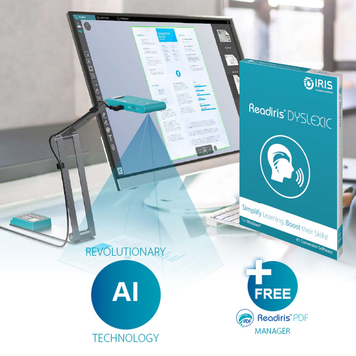 Bild von Portable Scanner Iris VISUALIZER 7 DYSLEXIC