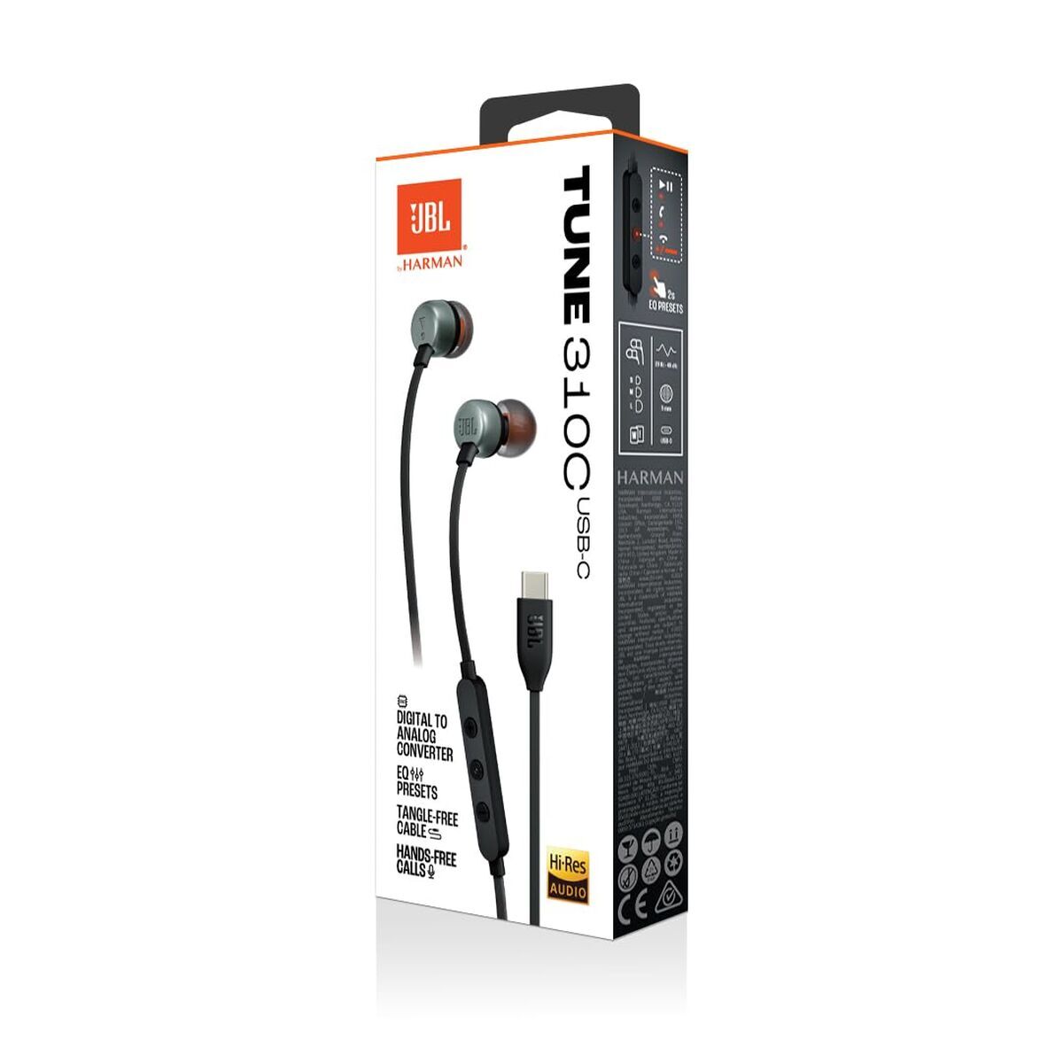 Headphones with Microphone JBL Tune 310C Black