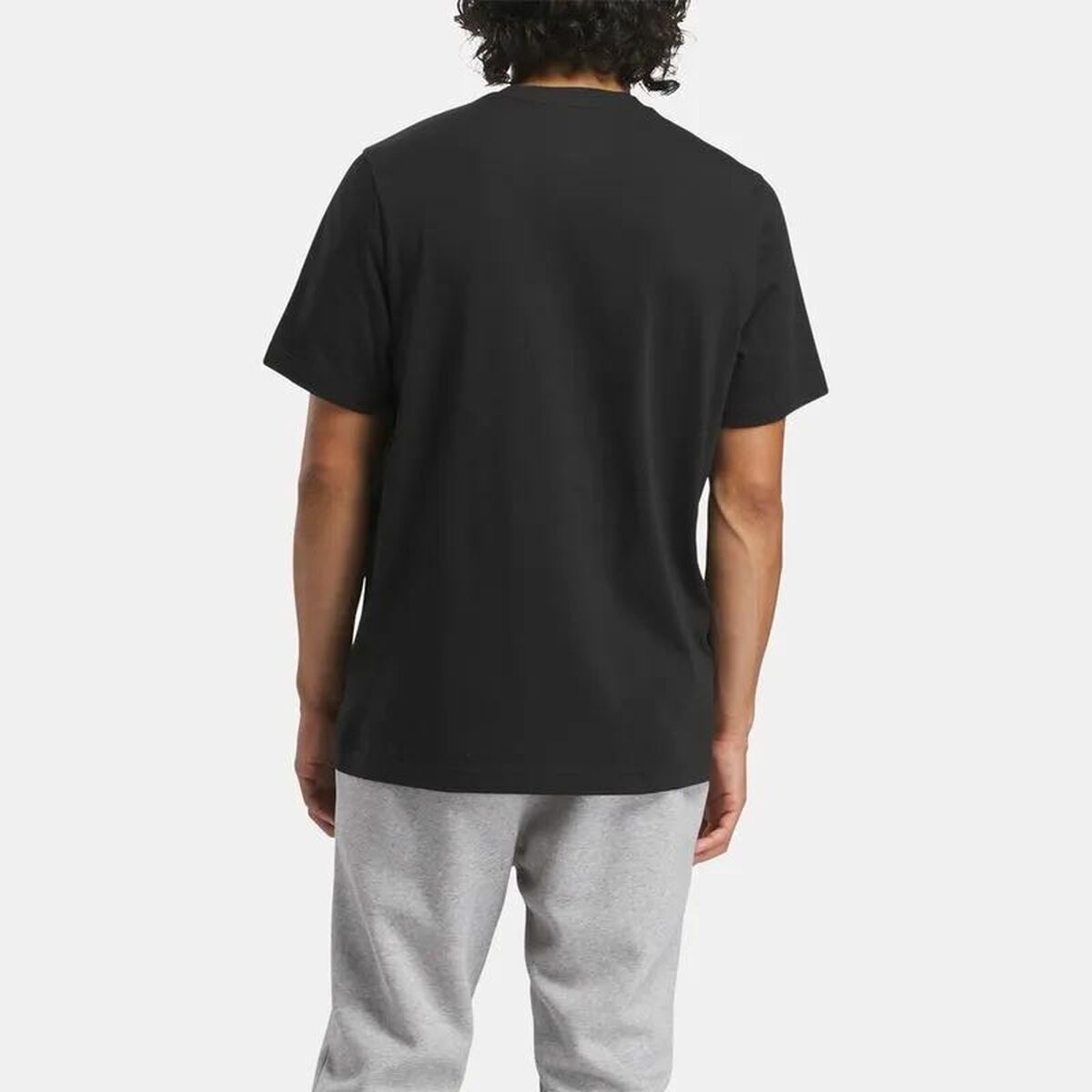 Heren-T-Shirt met Korte Mouwen Reebok Identity Big Zwart