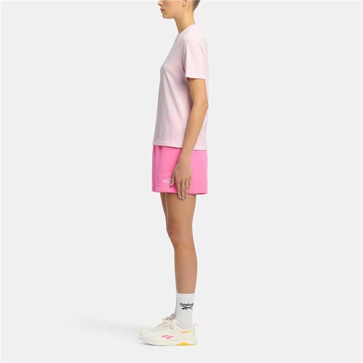 Dames-T-Shirt met Korte Mouwen Reebok Identity Big Roze
