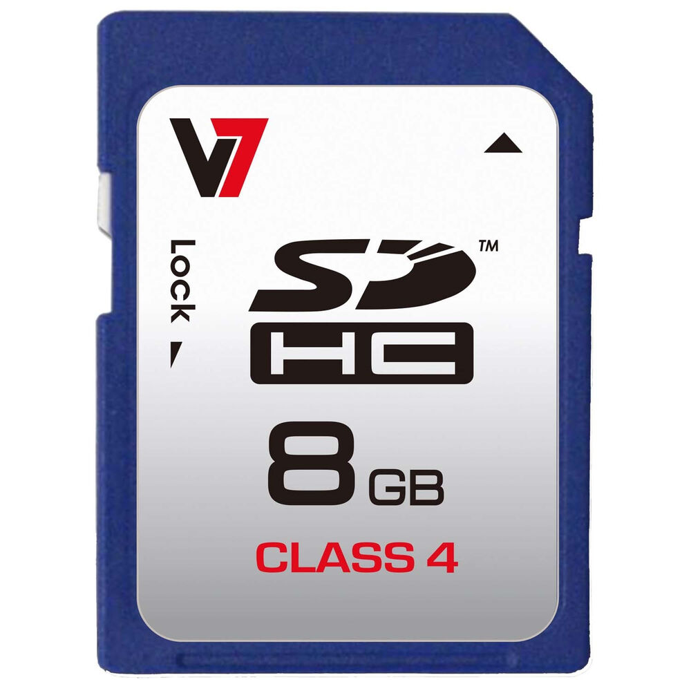 Carte Mémoire SD V7 VASDH8GCL4R-2E 8GB