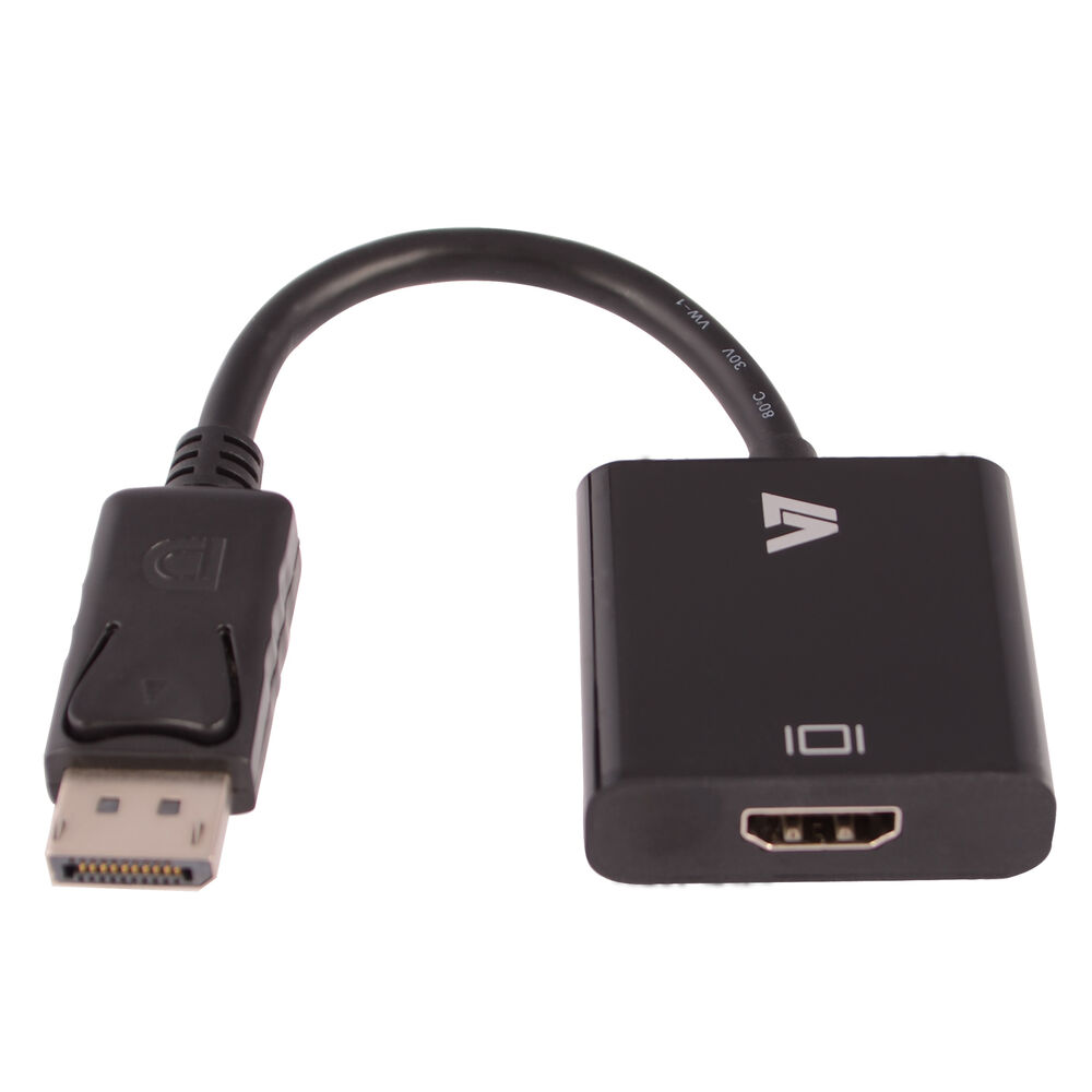 Adaptateur DisplayPort vers HDMI V7 CBLDPHD-1E           Noir
