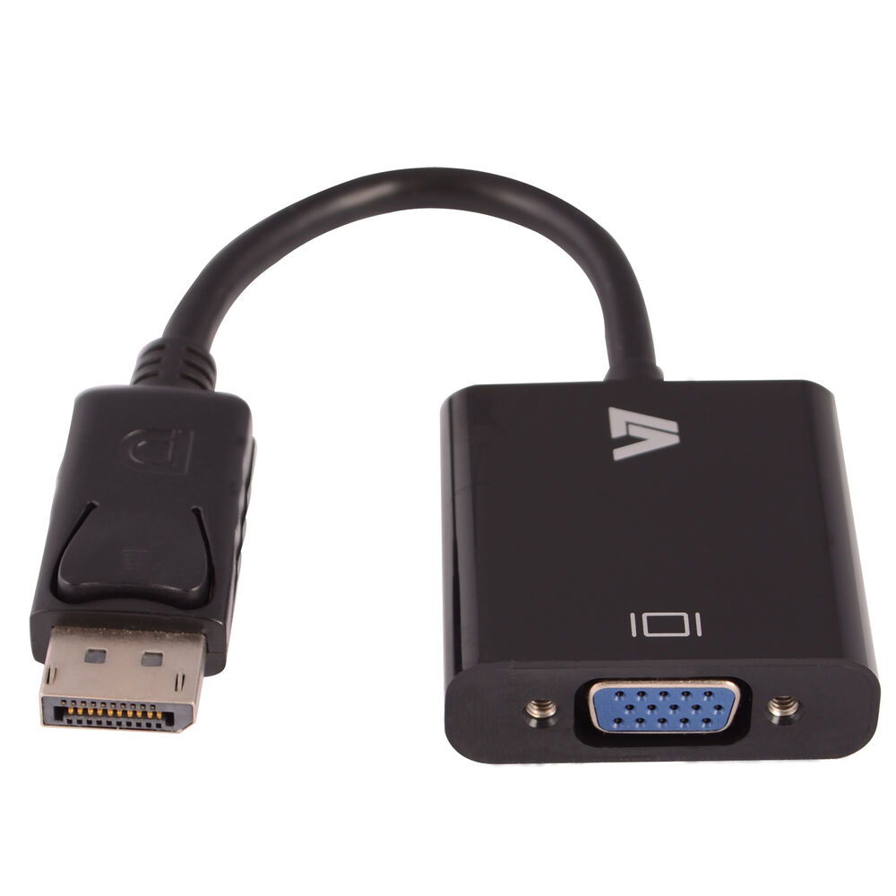 Adaptateur DisplayPort vers VGA V7 CBLDPVGA-1E          Noir