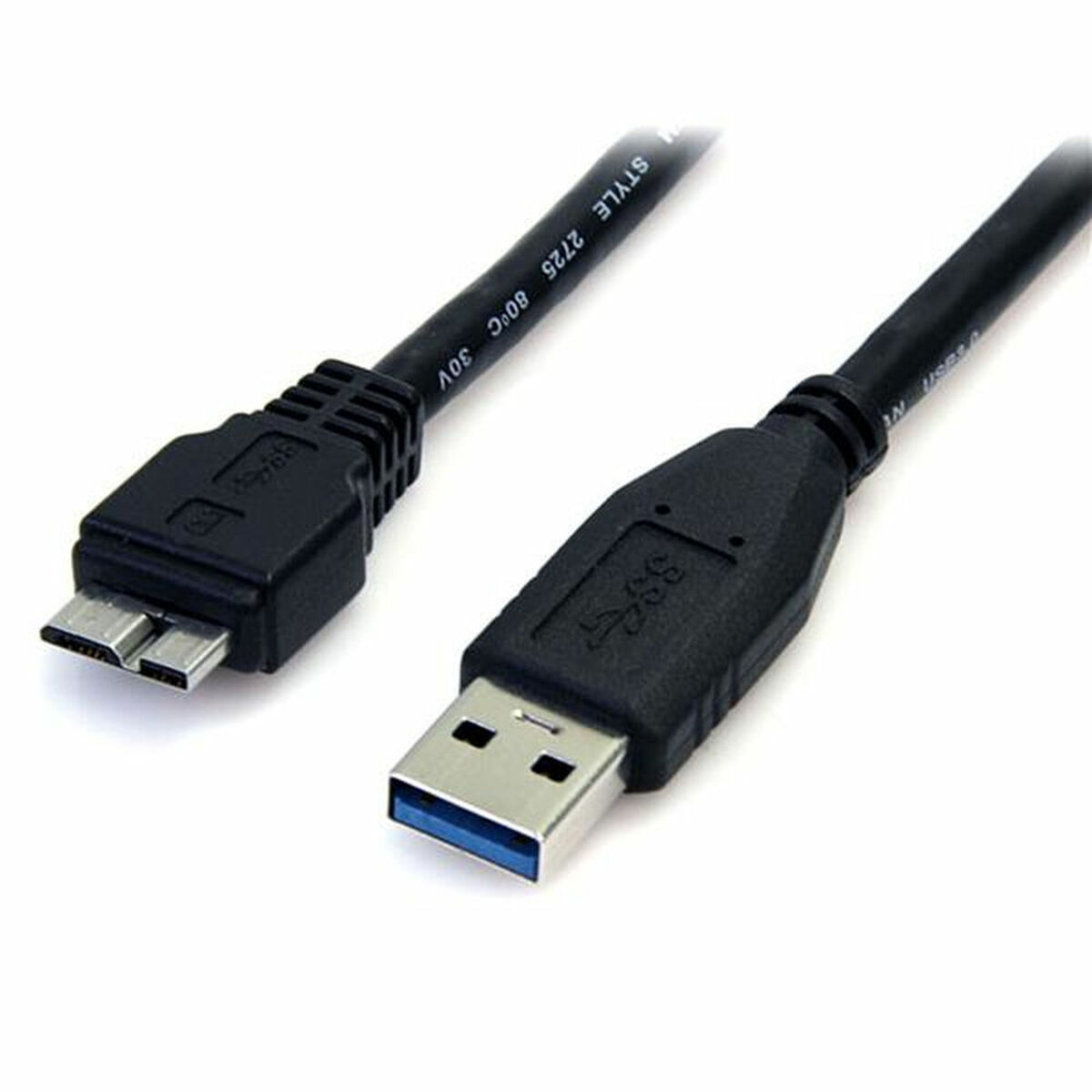 Καλώδιο USB σε Micro USB Startech USB3AUB50CMB Μαύρο