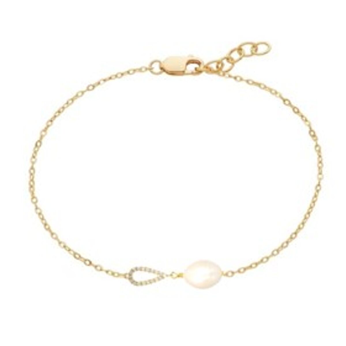 Collier Femme New Bling 9NB-PRL9B Doré