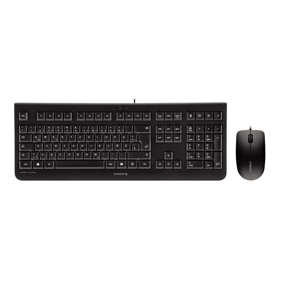 Picture of Keyboard and Mouse Cherry DC 2000 Black Spanish Qwerty