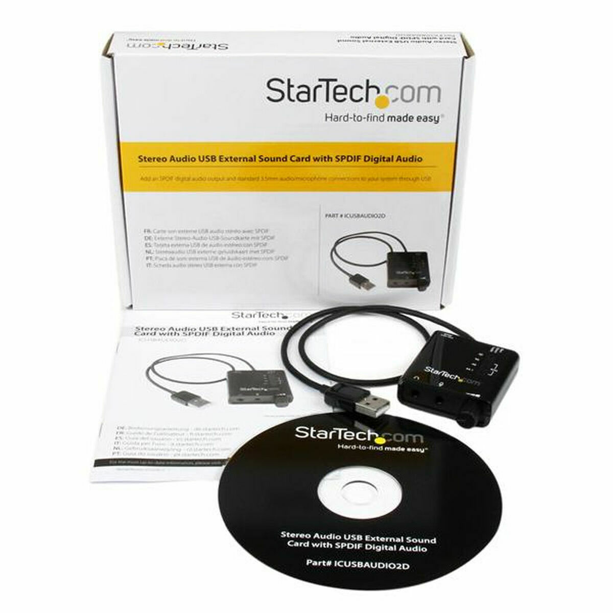 Bild von Sound card Startech ICUSBAUDIO2D