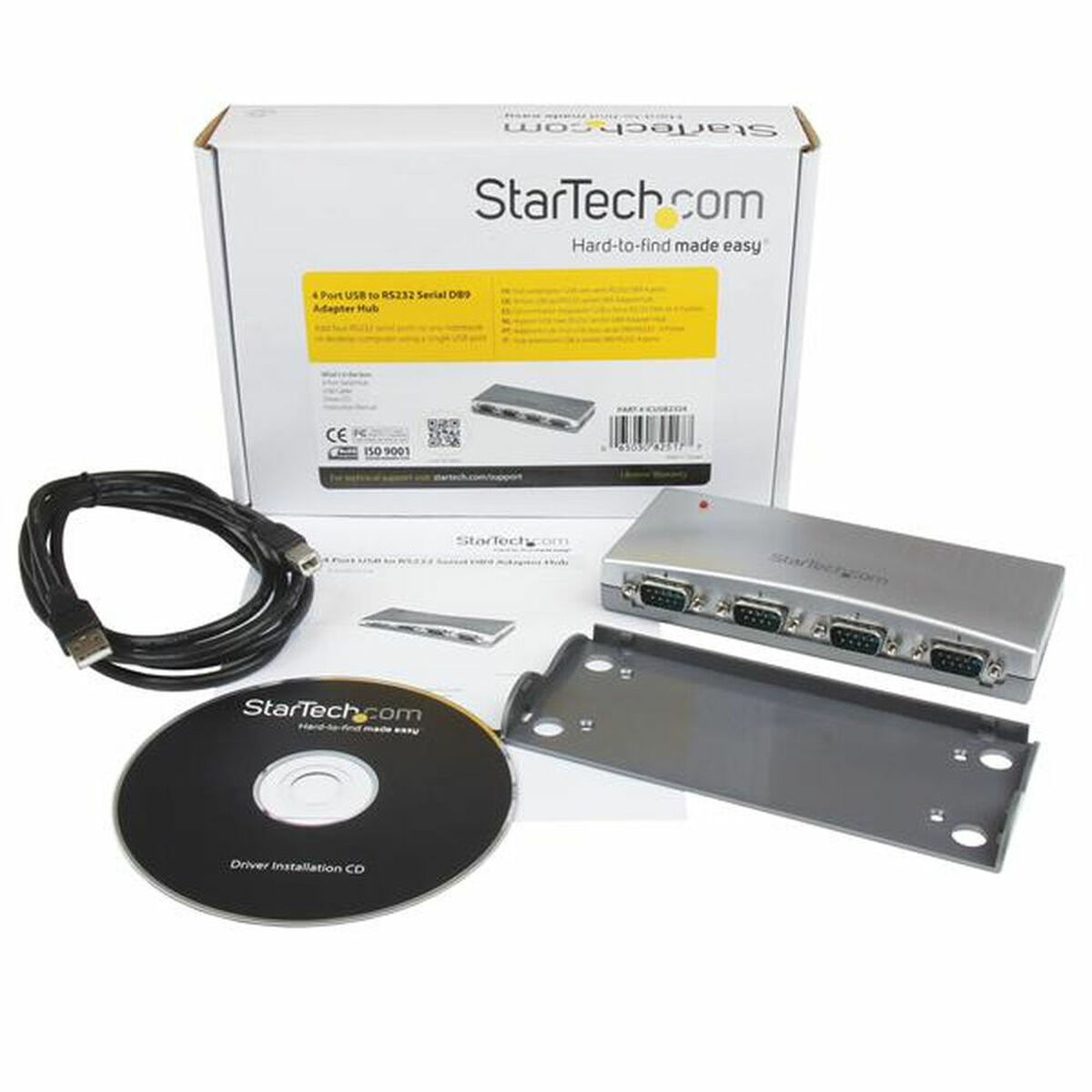 USB til RS232-adapter Startech ICUSB2324 Sølvfarvet