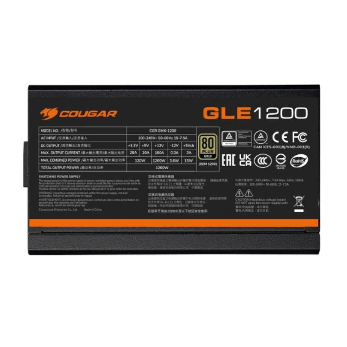 Image de Power supply Cougar 31GF100001P01 1000 W ATX 80 Plus Gold