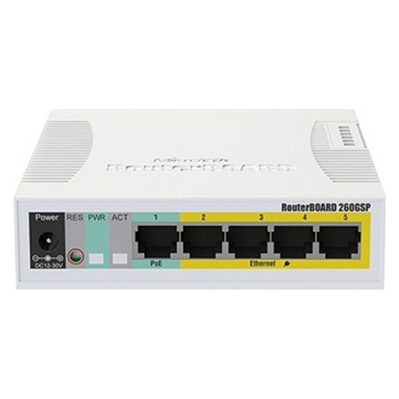 Switch de Sobremesa Mikrotik CSS106-1G-4P-1S PoE LAN 100/1000 Blanco