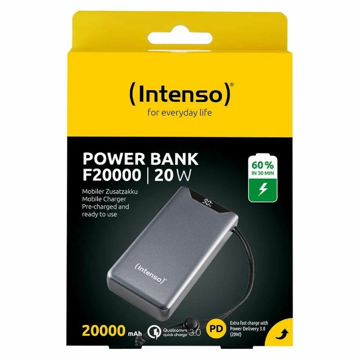 Afbeeldingen van Laptop Battery INTENSO F20000 Grey 20 W 20000 mAh