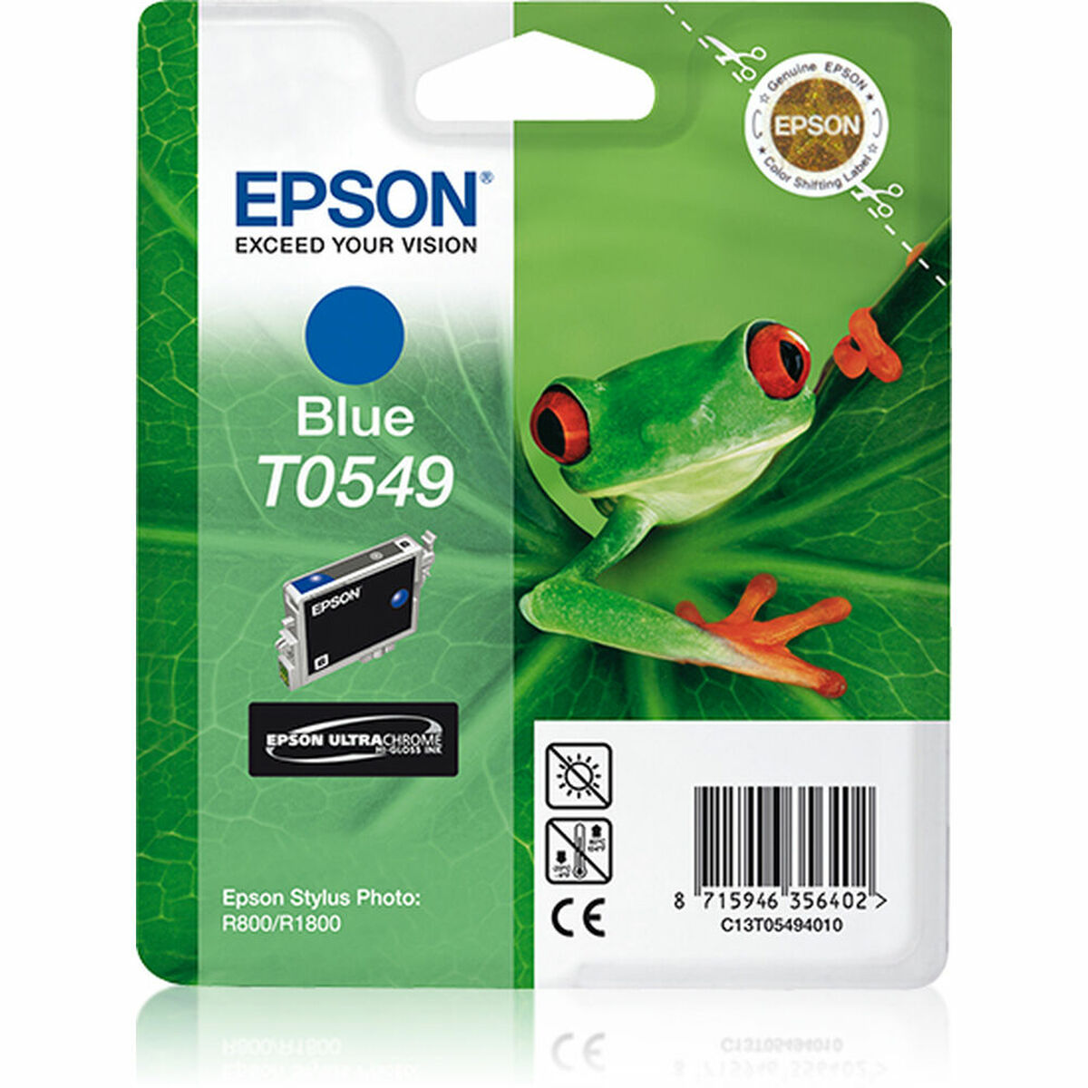 Bild von Original Tintenpatrone Epson Cartucho T0549 azul Blau