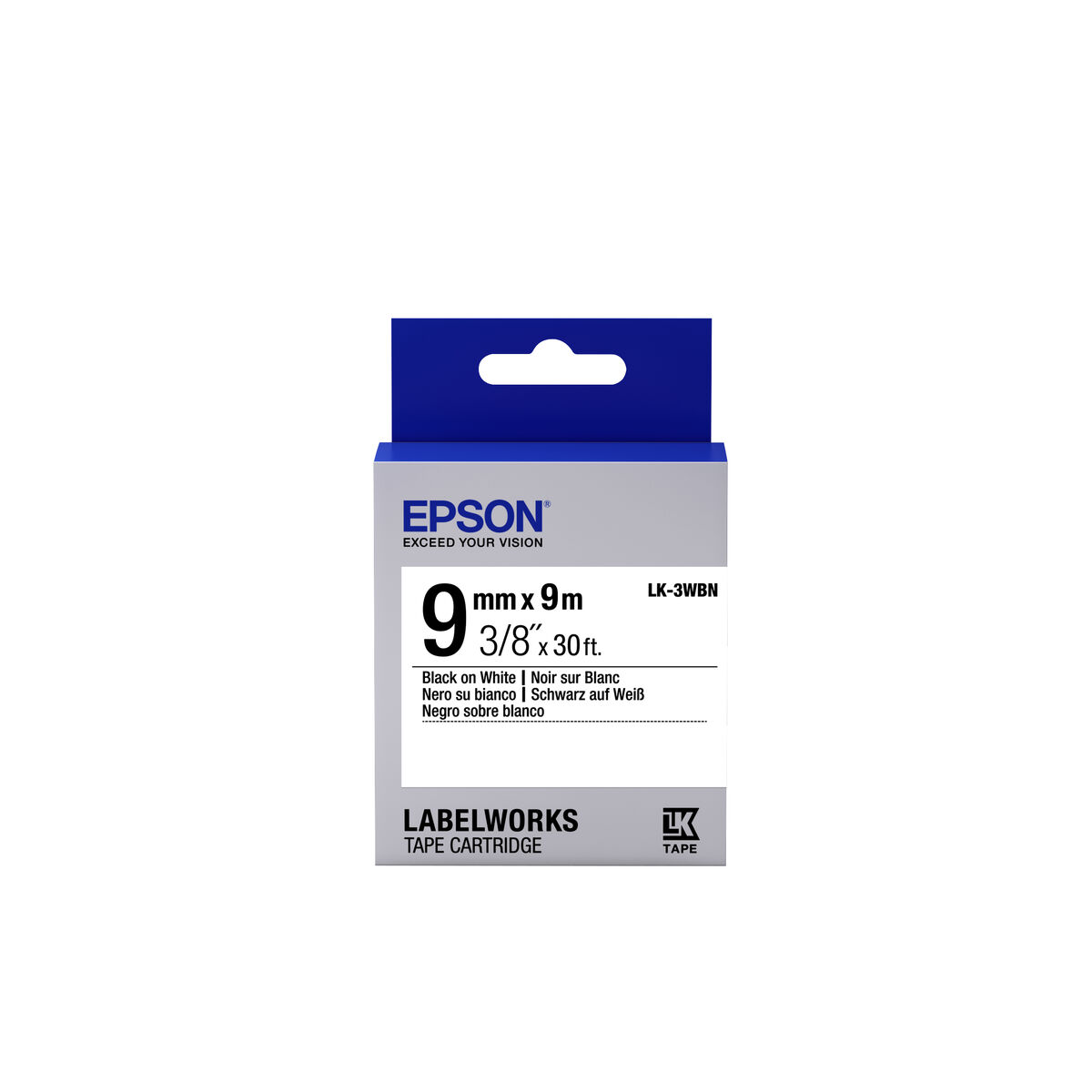 Bild von Drucker-Etiketten Epson C53S653003 Weiß Schwarz Schwarz/Weiß