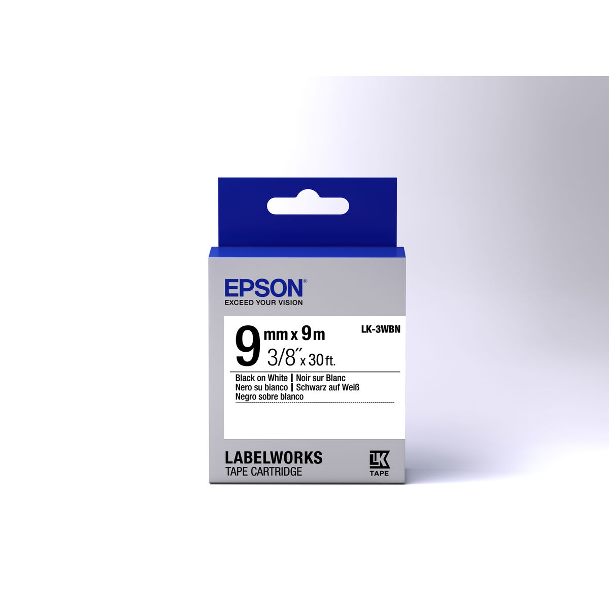 Bild von Drucker-Etiketten Epson C53S653003 Weiß Schwarz Schwarz/Weiß