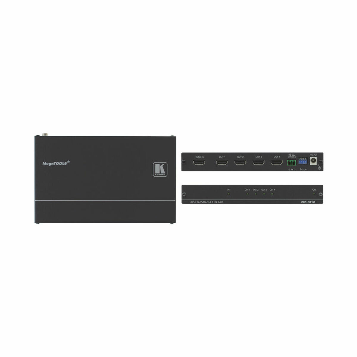 Picture of KVM switch Kramer VM-4H2 Black