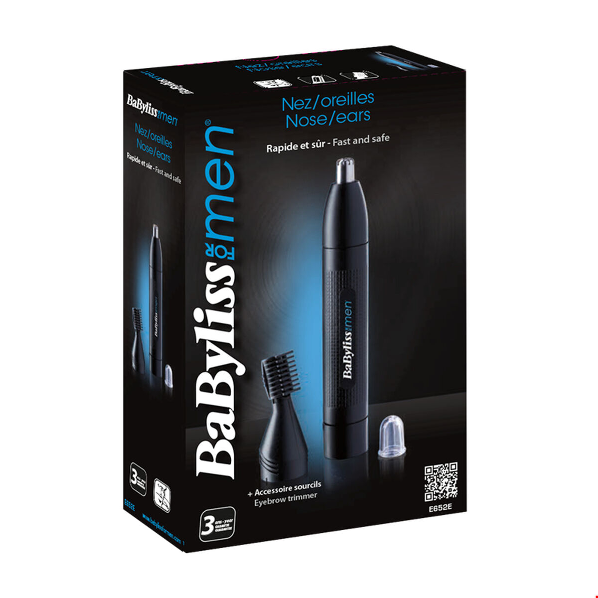 Haartrimmer voor neus en oren Babyliss E652E