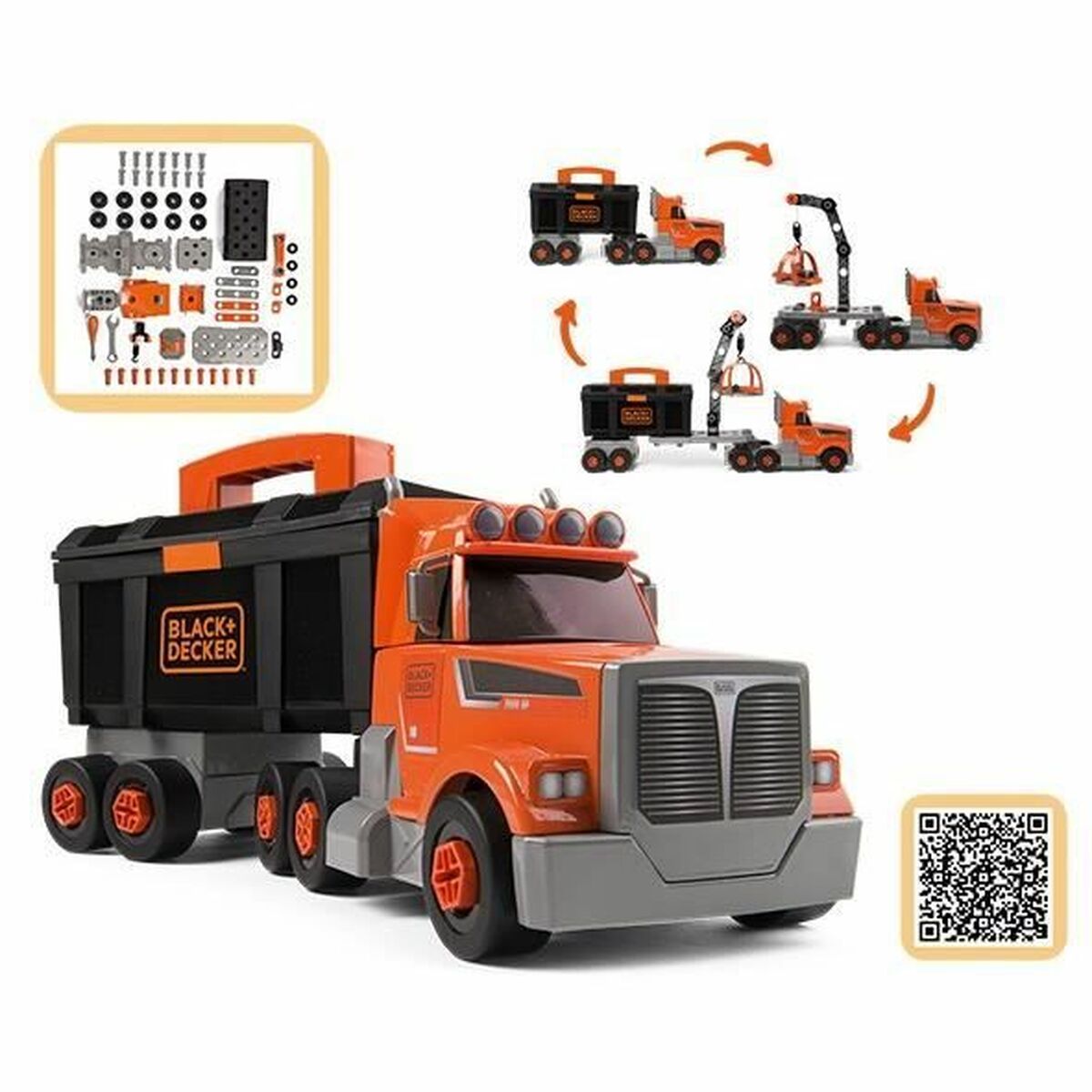 Φορτηγό Smoby BLACK + DECKER Κίτρινο