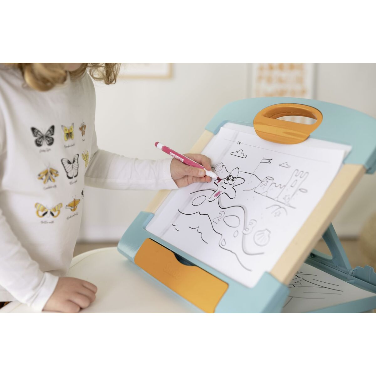 Magisch Schoolbord Smoby Magnetic modulo slate Wit Hout