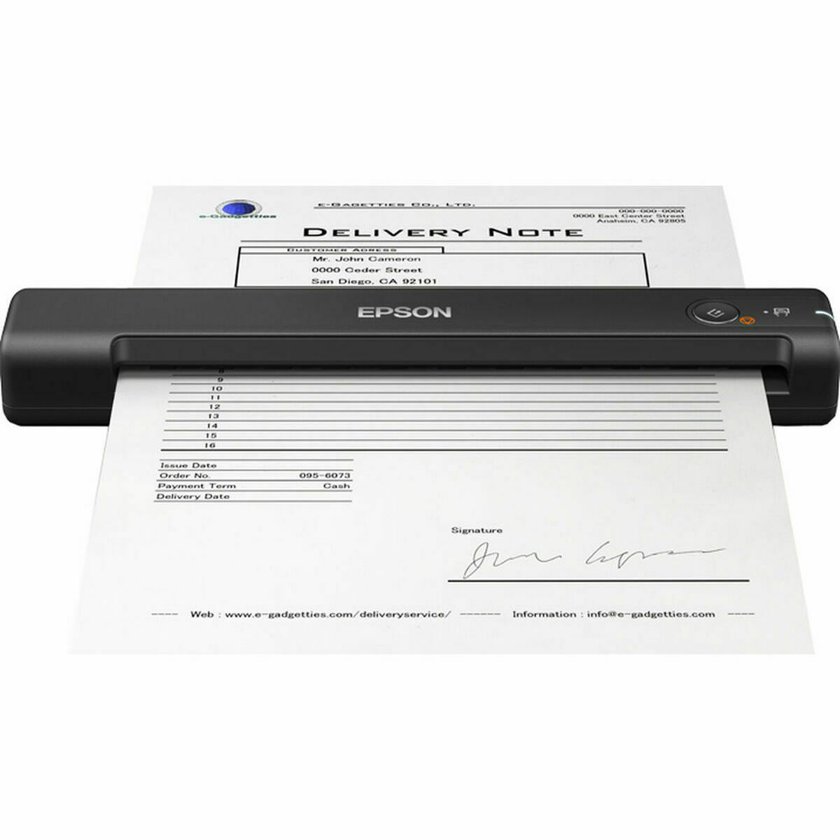 Picture of Portable Scanner Epson WorkForce ES-50 600 dpi USB 2.0