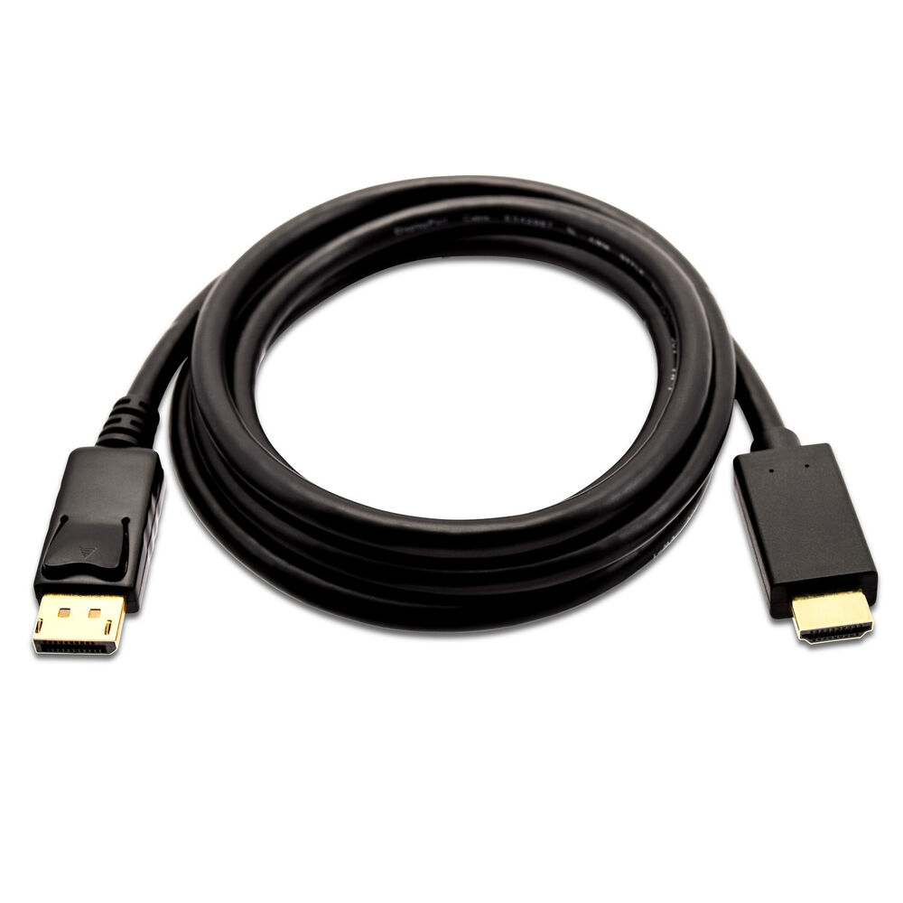 DisplayPort to HDMI Cable V7 V7DP2HD-03M-BLK-1E   Black