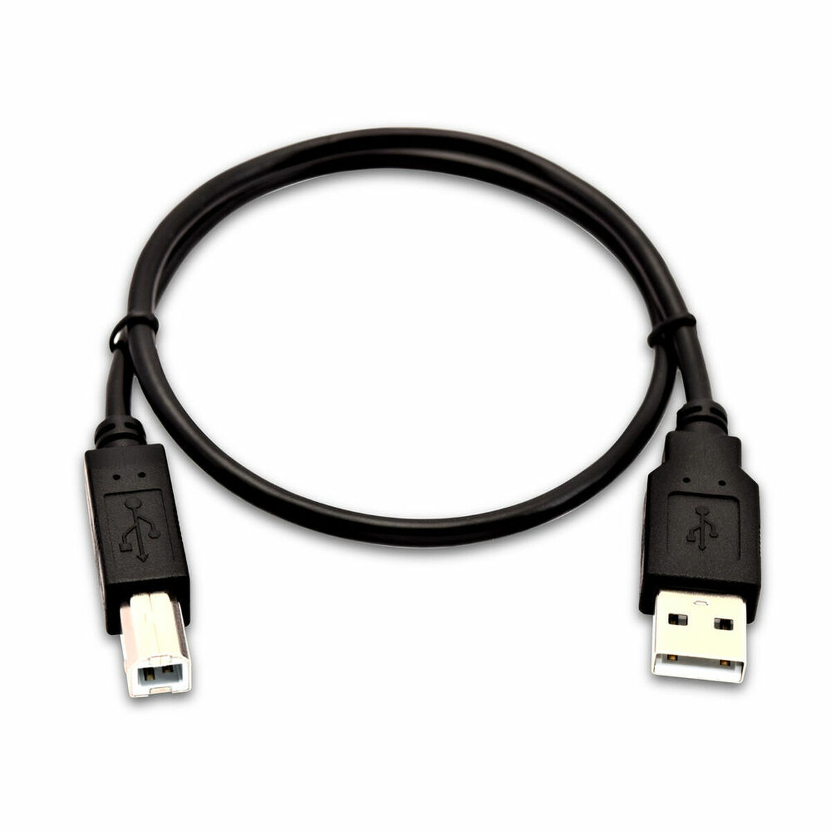 Câble USB A vers USB B V7 V7USB2AB-50C-1E      Noir
