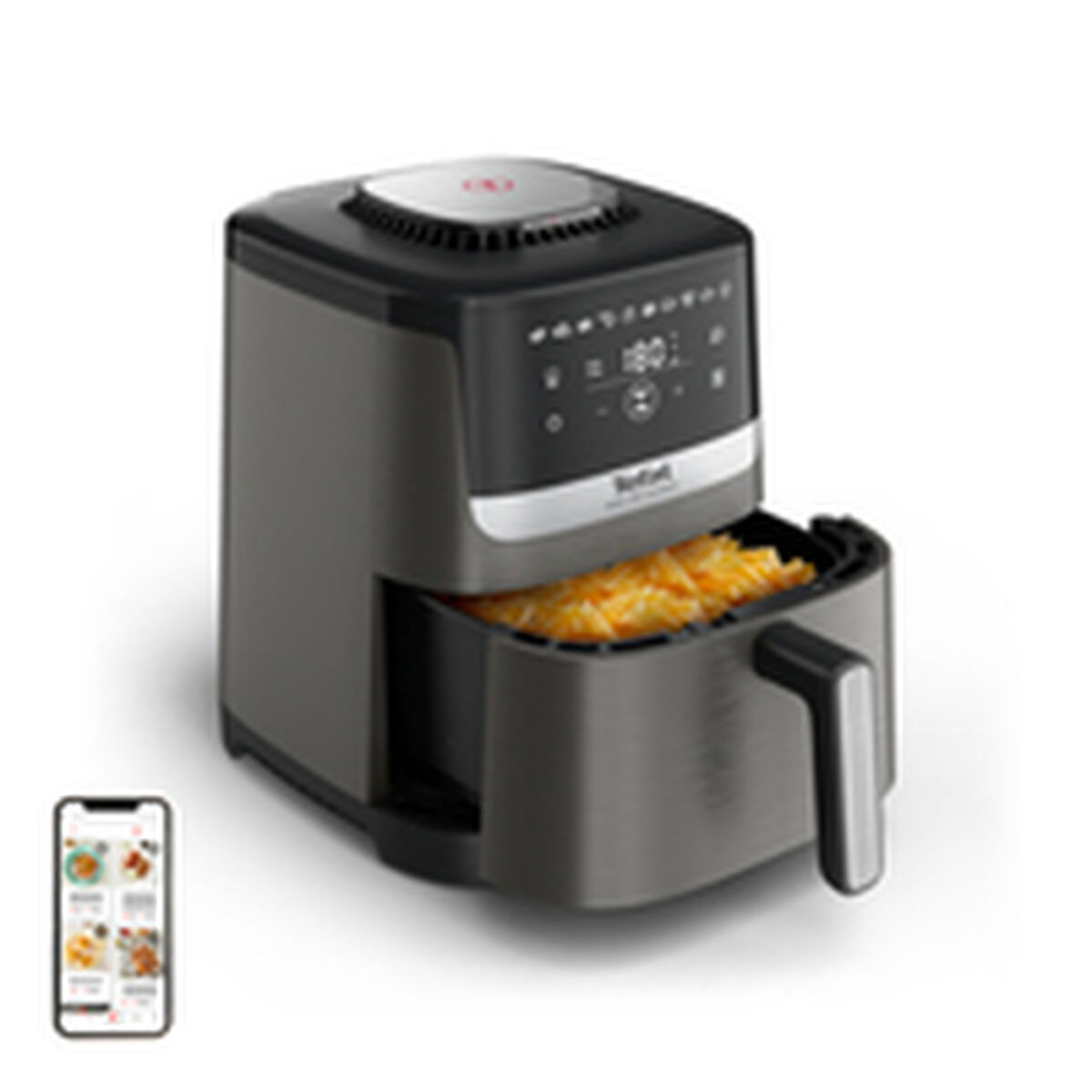 Image secondaire de Friteuse à Air Tefal EY551HE0 Noir Gris 5 L