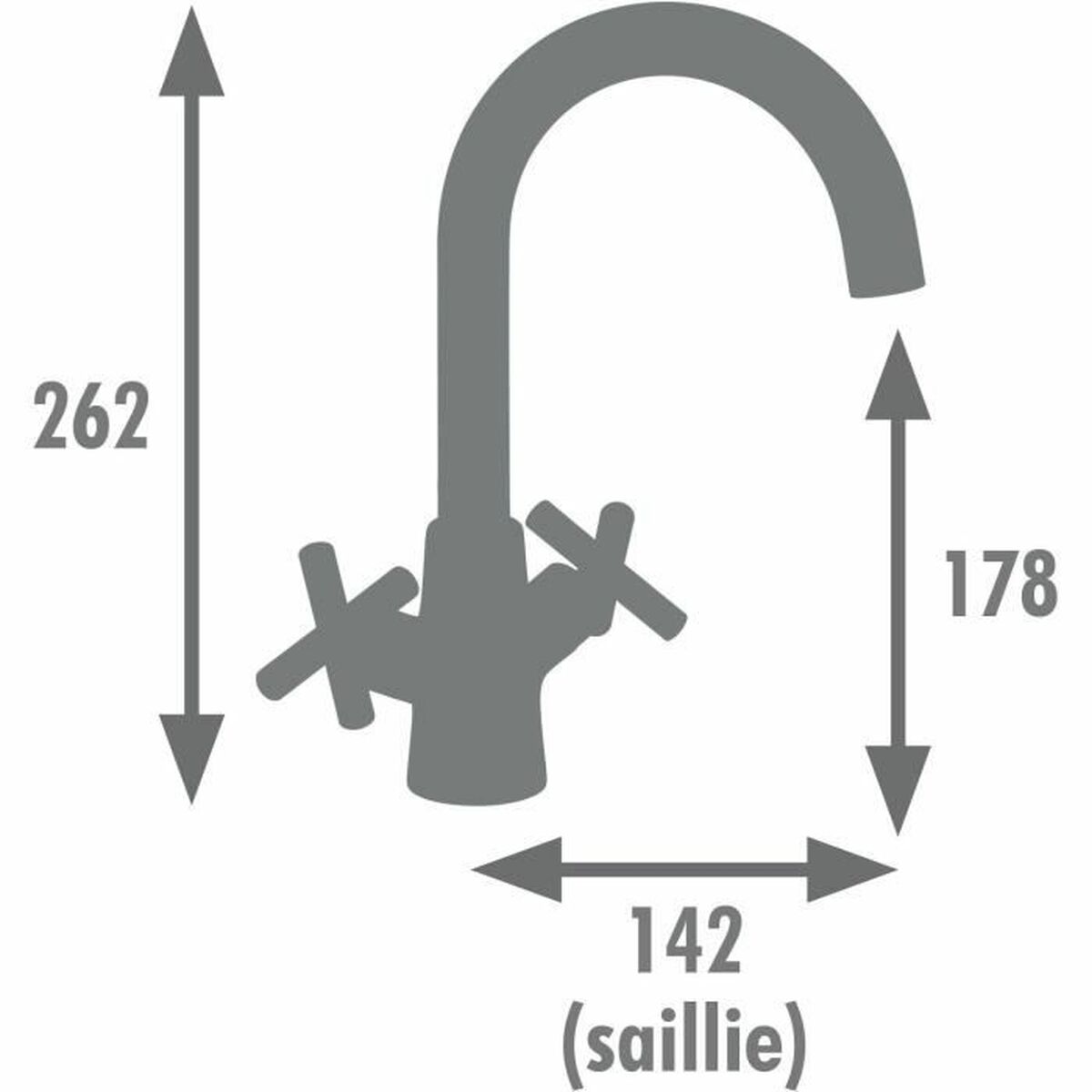 Kran jednouchwytowy Edouard Rousseau Czarny
