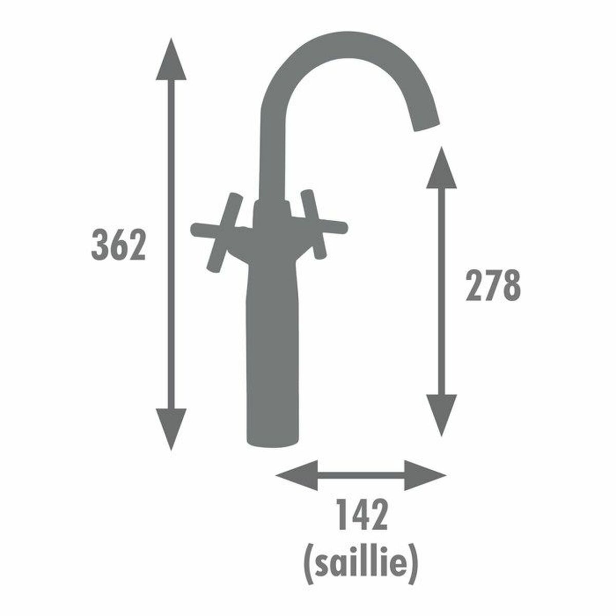Kran jednouchwytowy Edouard Rousseau Czarny