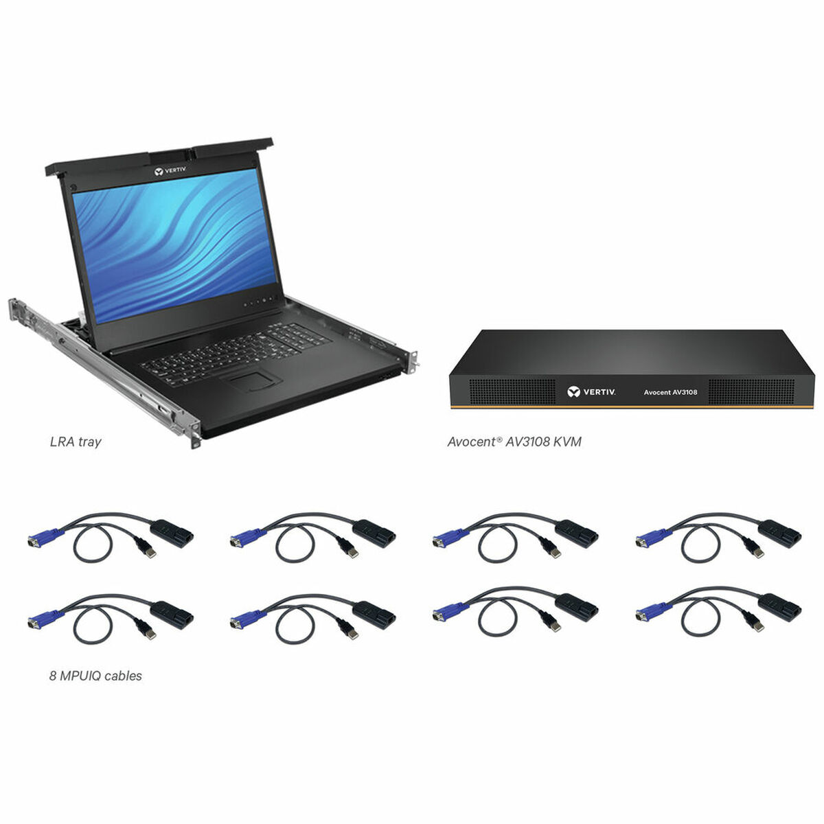 Console Vertiv LRA185KMM8D-001 LCD 18.5" Picture of Console Vertiv LRA185KMM8D-001 LCD 18.5"