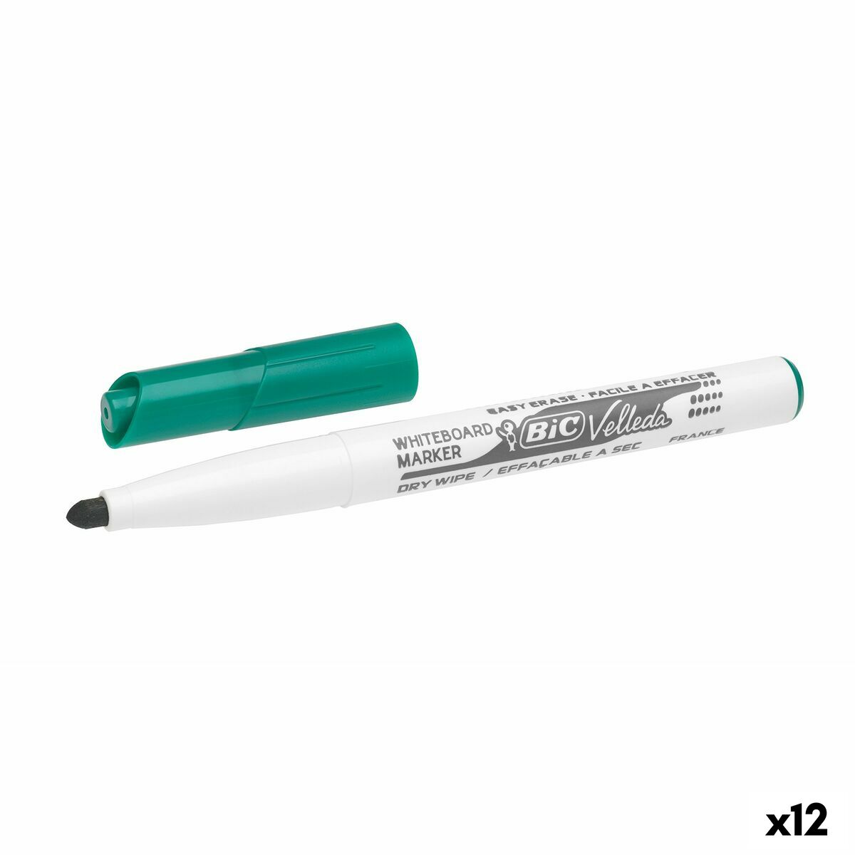 Feutres Bic Pocket 1741 Tableau blanc Ronde Vert (12 Unités)