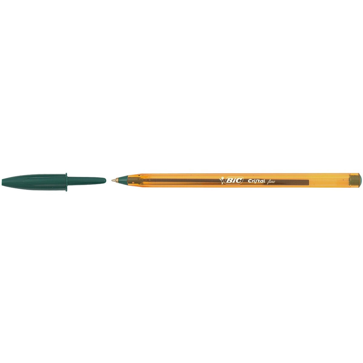 Crayon Bic Cristal Fine Vert 0,3 mm (50 Unités)